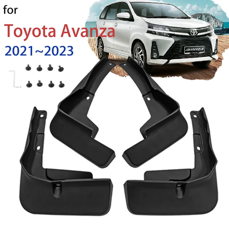 Mud Flap Splash Guards for Toyota Avanza Veloz W100 W150 2021 2022 2023 Daihatsu Xenia Mudflap Fender Mudguard Car Accessories