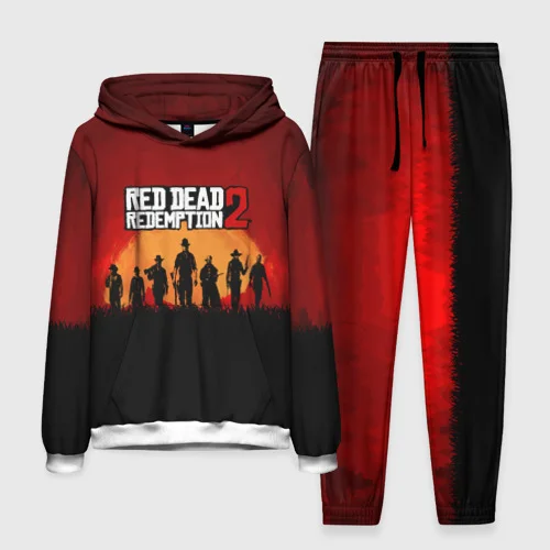 Game Red Dead Redemption 2 Hoodies Pants Suit 3D Print Men Women Adult Jogger Tracksuit Outfits Fashion Men's Clothing 2pcs Sets