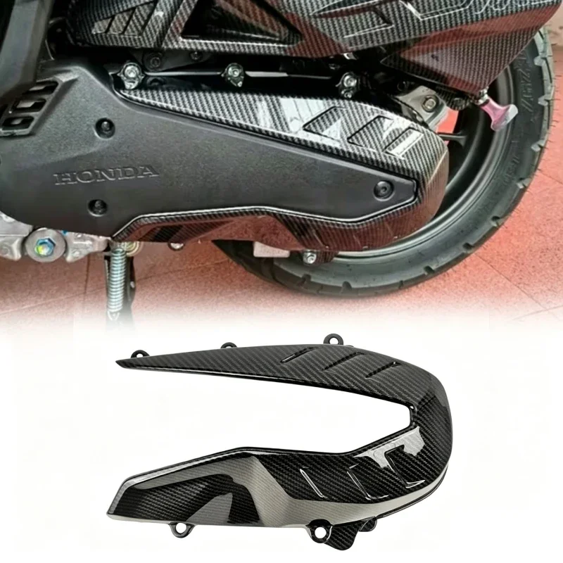 Motorrad Linke Motoransaugabdeckung Motorrad Getriebeansaugabdeckung aus Kohlefaser Passend für Honda ADV160 PCX160 2021-2025 – Detail 2