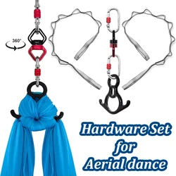 Hardware for Aerial dance set aerial silk swivel climbing Yoga Accessories Fly Aerial Silks and hammock swing Accessories