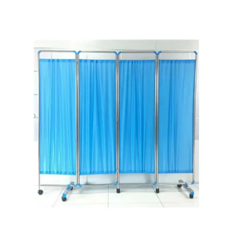 BT-CP002A Cheap Hospital Stainless Steel 3 Folding Bed Screen Medical Foldable Privacy Screens With Wheels Price