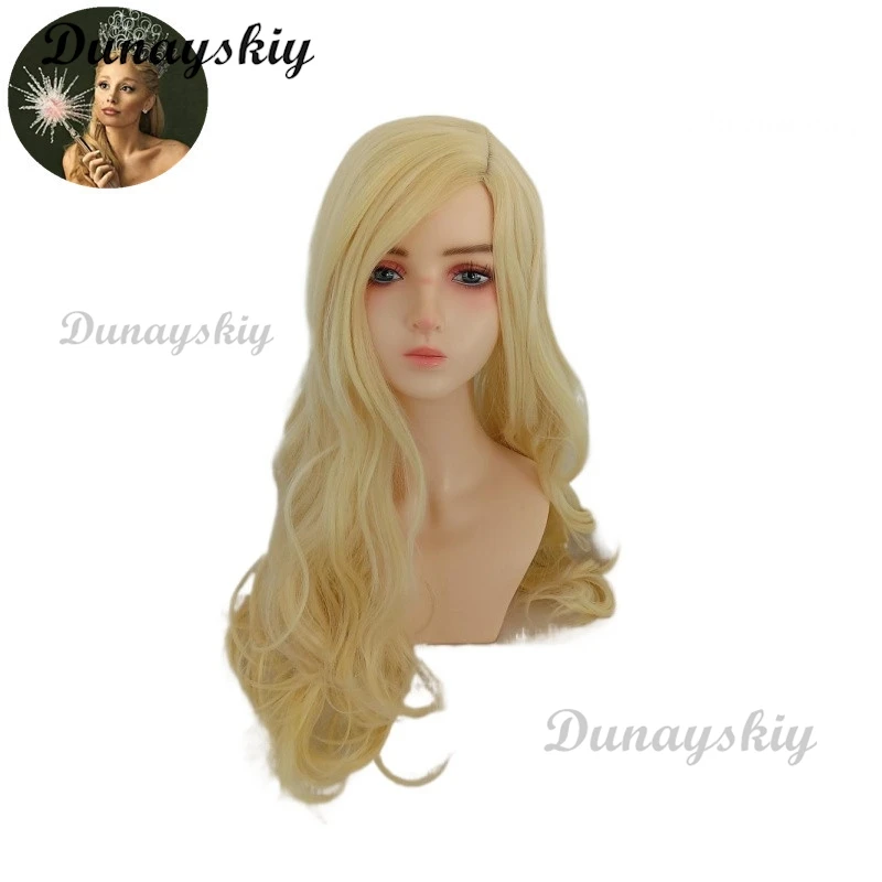 Wicked Women Cosplay Wig Synthetic Hair Wigs Black Braid for Elphaba Blonde Long Wavy for Glinda Party Costume Customized