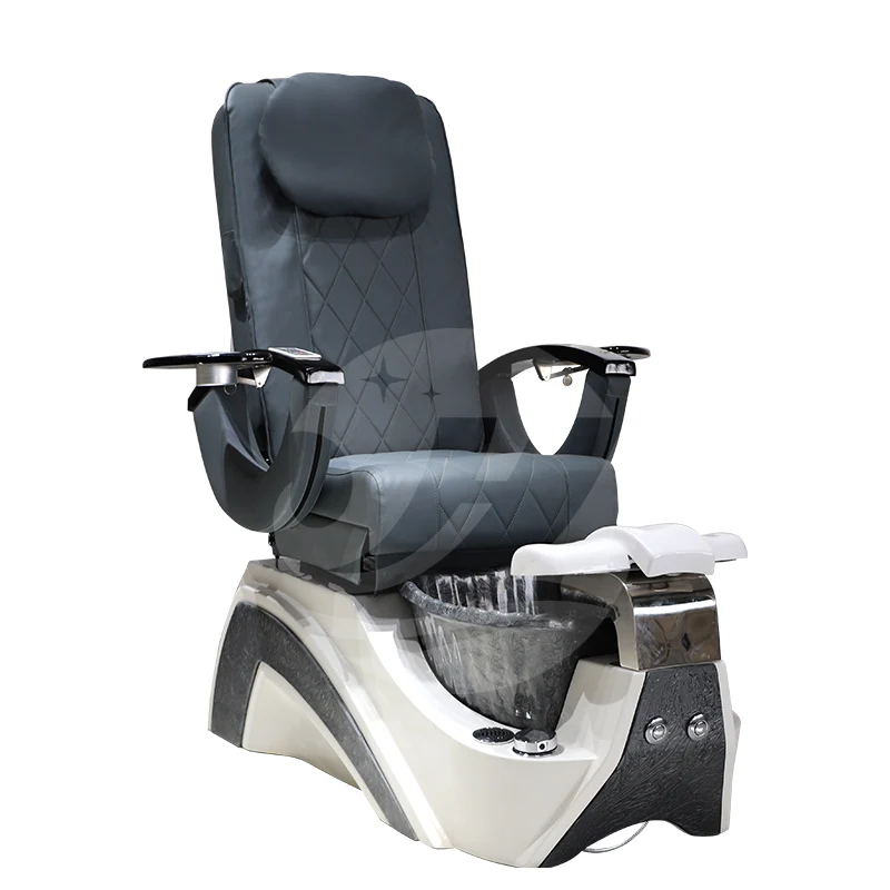 Modern Luxury Comfortable Foot Spa Chair Fiberglass Base Electric Clining Massage Pedicure Chair For Nail Salon