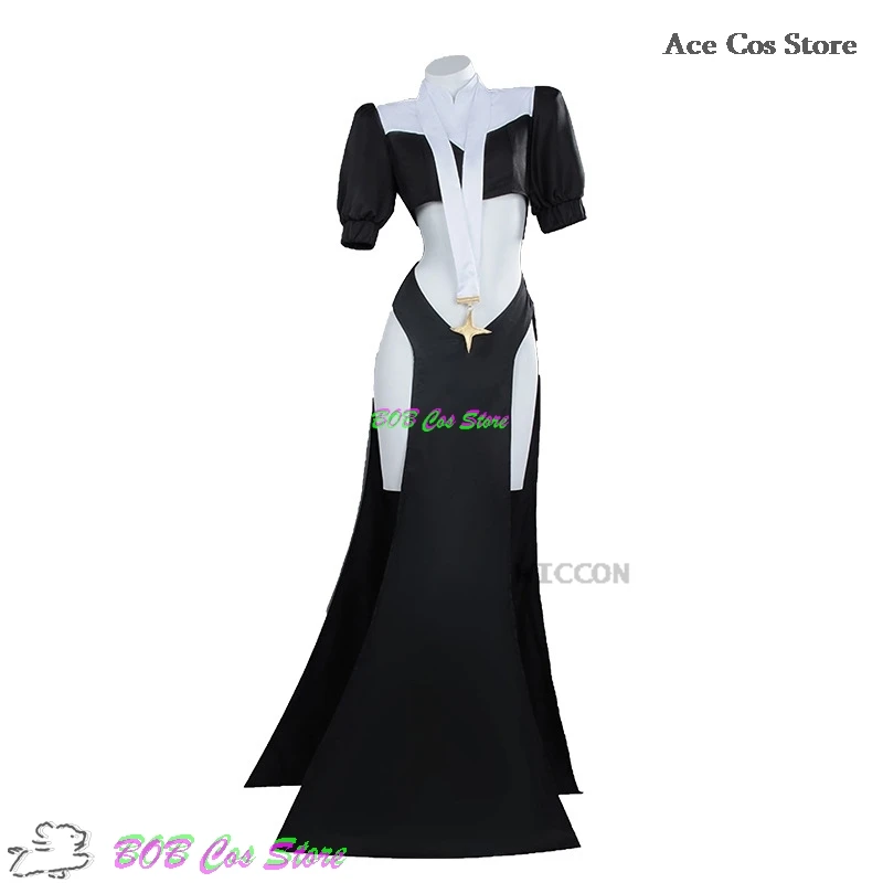 Sister Gigant Cosplay Costume Halloween Nun Women Sexy Dress Shisuta Giganto Mahou Shoujo ni Akogarete Fancy Adult Ouftfit