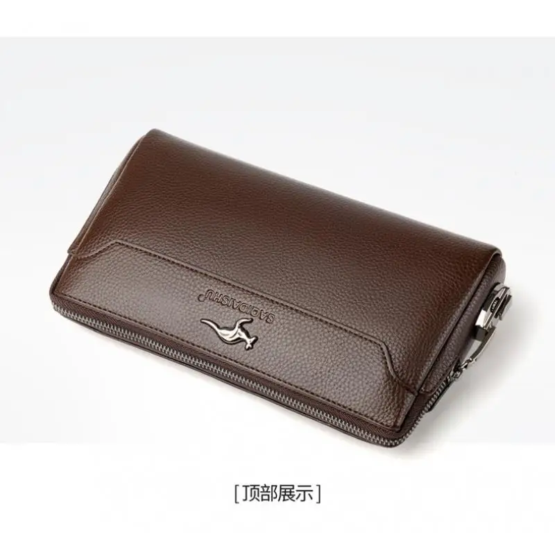 High Quality Soft Leather Code Lock Men's Business Wallet Handbag Card Bag Sacoche Homme Luxury Bag Replica Bolsa Masculina