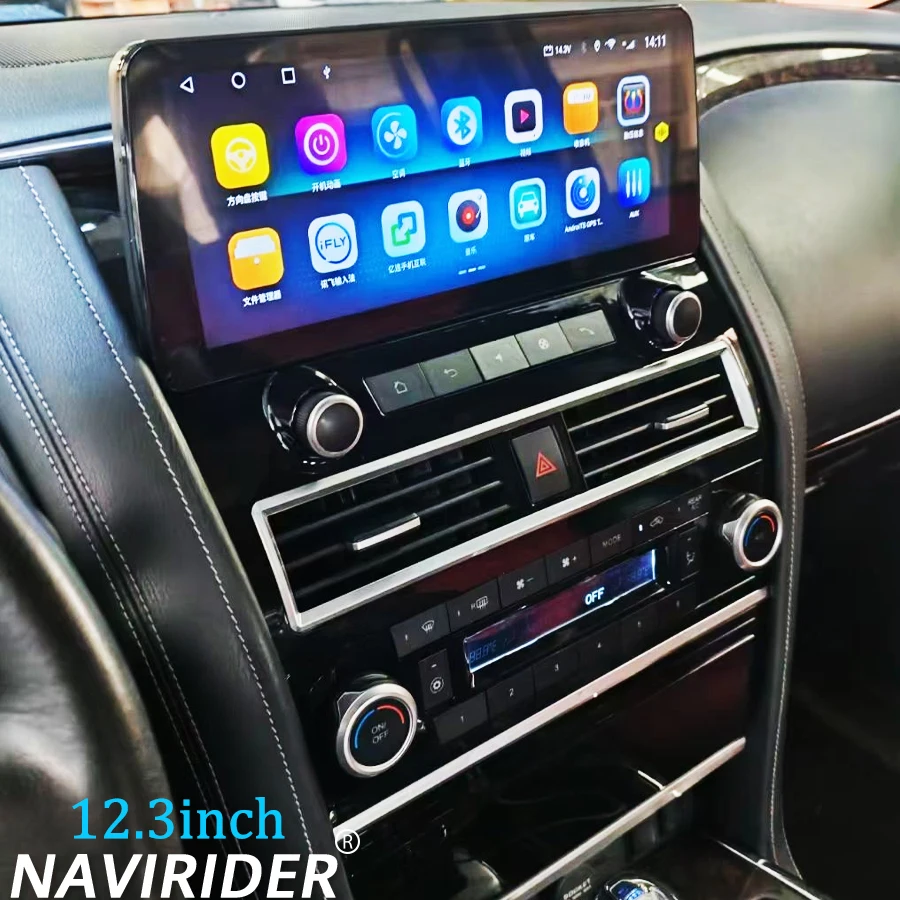 

12.3inch Android 15 For Nissan Patrol Y61 Y62 Amanda 2014-2020 Car Radio Carplay Auto Wifi 4G GPS Video Player Carplay HU Screen