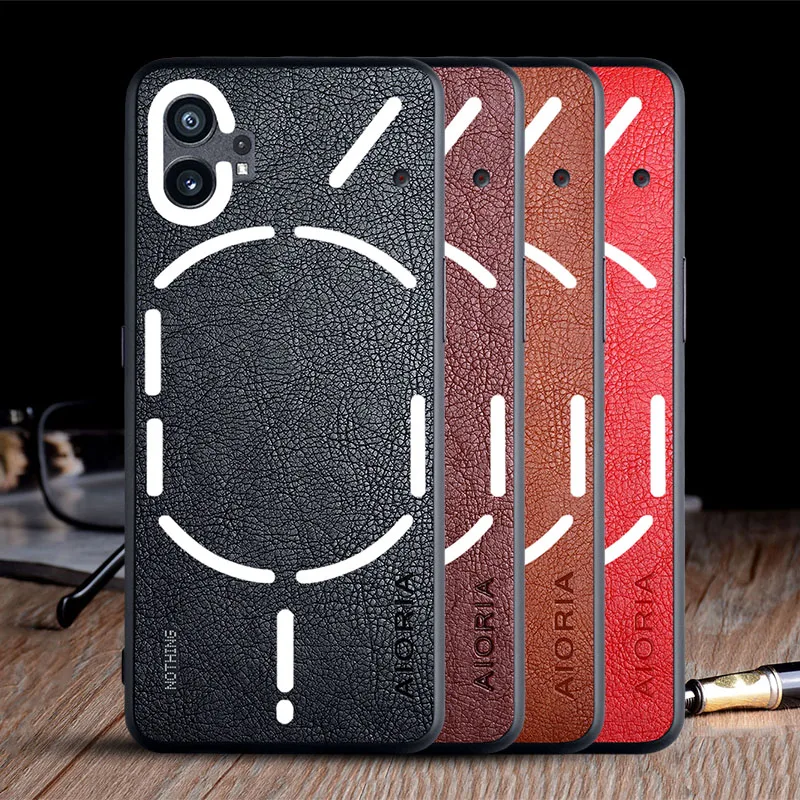 Funda para nada teléfono 1 2 funda de lujo vintage pu funda de piel de cuero para nada teléfono 2 funda coque