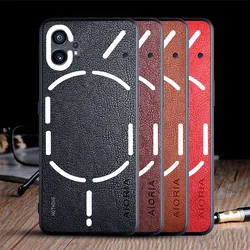 Case for Nothing Phone 1 2 funda luxury vintage pu leather skin cover for nothing phone 2 case coque