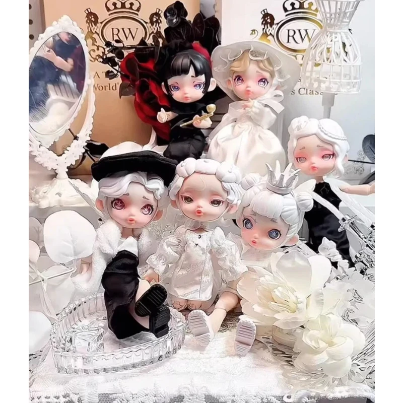 

Аутентичная черно-белая спектральная слепая коробка Bjd, мобильная кукла, игрушка, городская фигурка, кукла, украшение для рабочего стола, креативные праздничные подарки