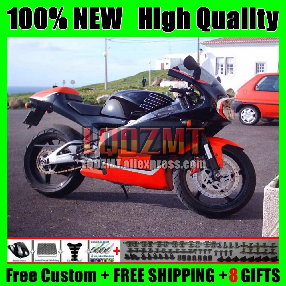 RS125R For Aprilia RSV RS 125 R RR RS-125 109No.13 Hot red blk RS125 99 00 01 02 03 04 05 1999 2000 2001 2002 2003 2005 Fairing