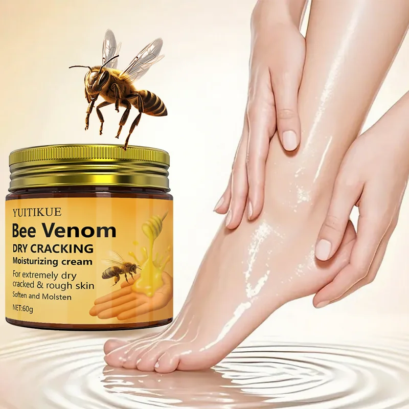 Bee Venom Repair Cream 60g - for Severely Dry, Cracked Skin on Hands, Feet, Knees & Elbows, Intensive Moisturizing Treatment