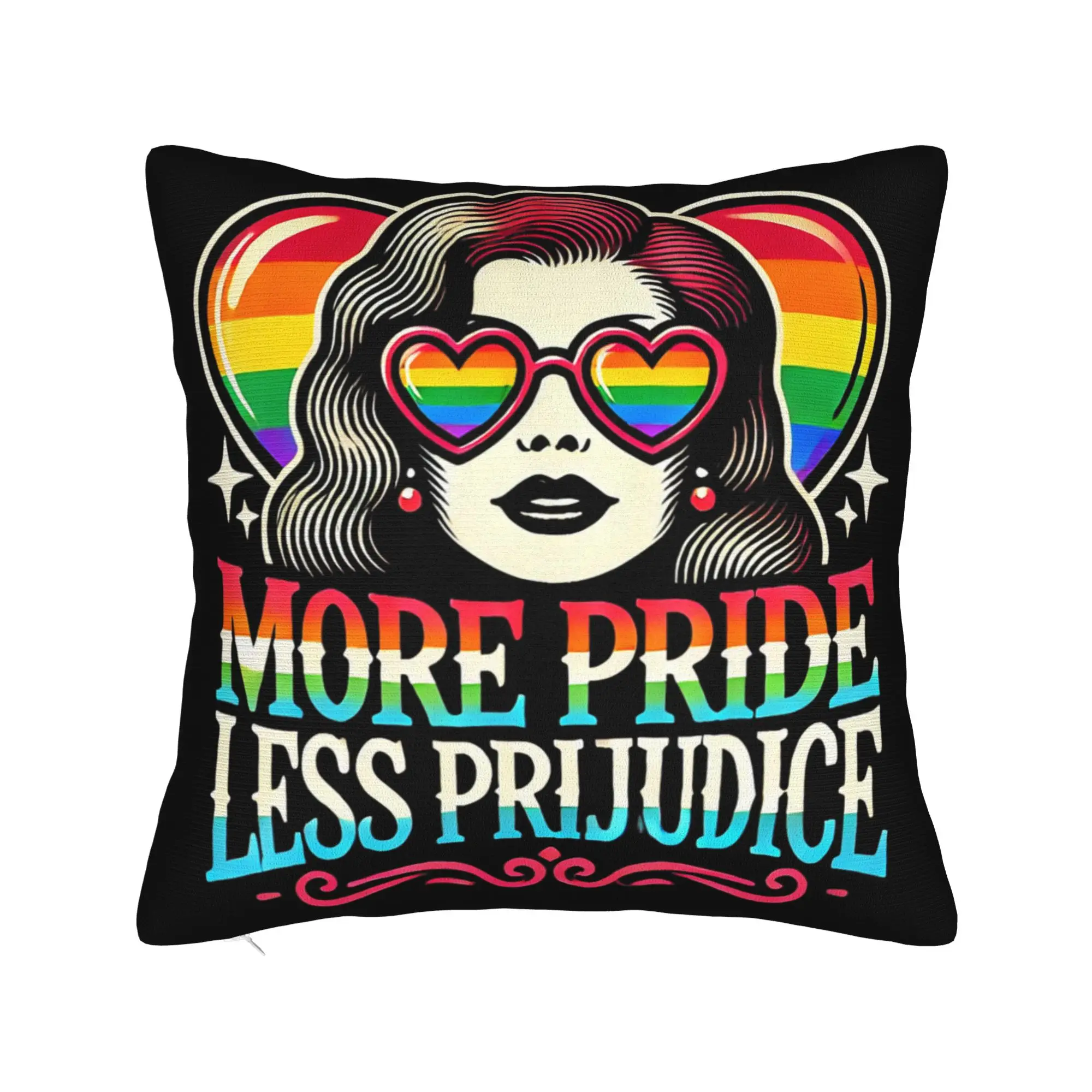 Decorative Pillowcases More Pride Less Prejudice  Stuff Home  Throw Pillow Case Cover Drop Shipping Multi Size