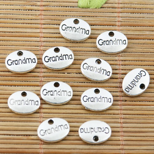 20pcs 12*9mm Tibetan Silver Color 2sided Grandma Charms EF2330 Charms for Jewelry Making