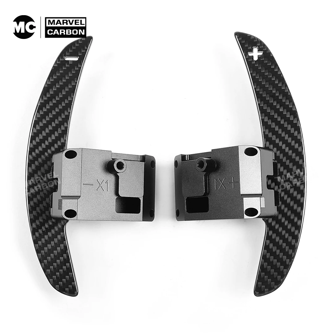MC Fif For Hyundai N GT i30N Kona N Elantra N Veloster N Glossy Carbon Fiber Steering Wheel Magnetic Shift Paddle