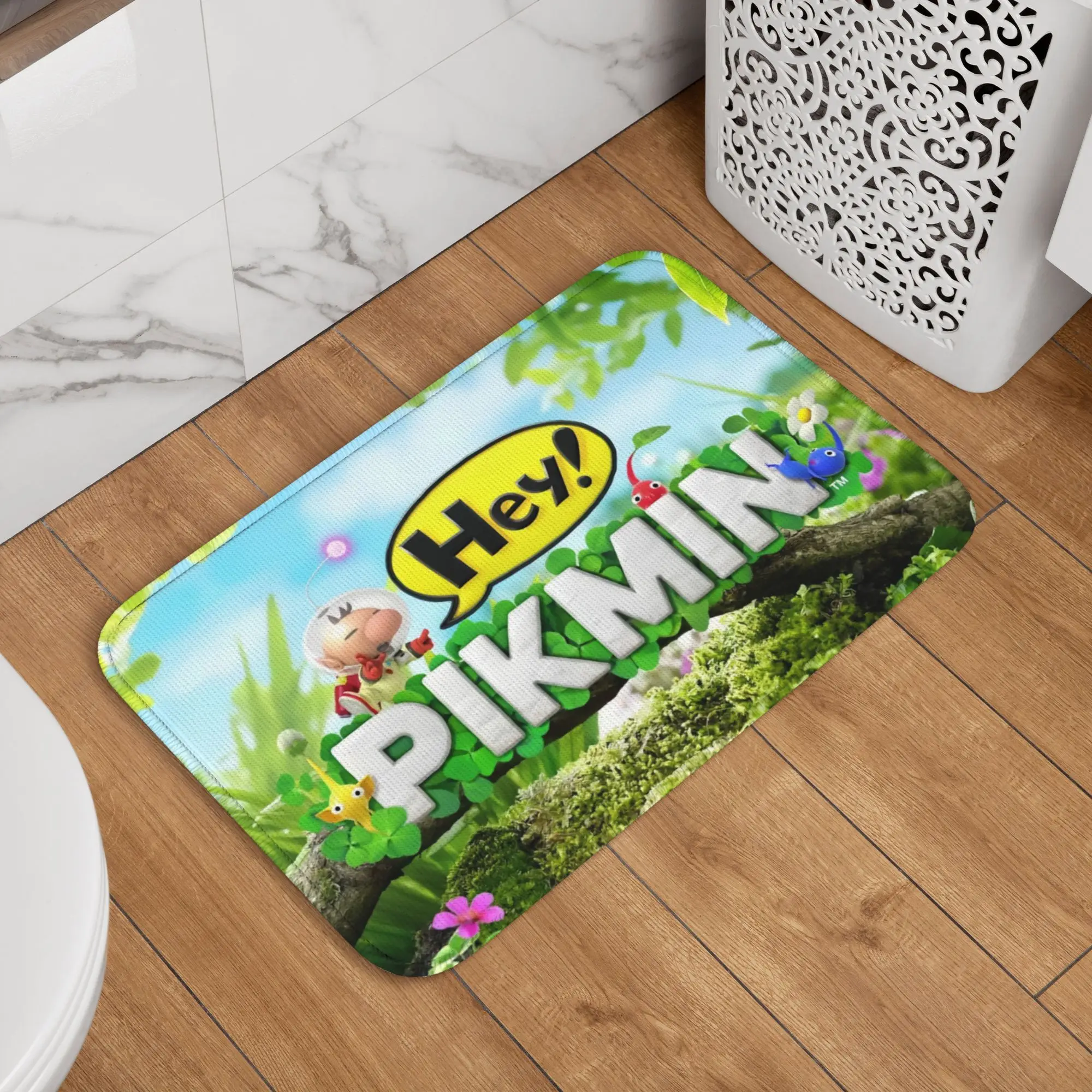 Pikmin'ed Cartoon Front Door Floor Entrance Mats Outdoor Strategic Video Games  Bath Kitchen Doormat Bedroom Carpet Rug