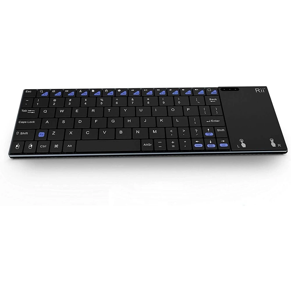 Russian Spanish English French Keyboard Wireless Rii K12+/i12+ Mini Keyboard With Touchpad Mouse For Android Laptop PC TV Box