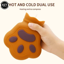 Hand Warmer bag Creative Bear Paw Hot Water Bag Explosion Proof Fall Proof Water Injection Silicone Bag Cute Hand Warming Gift