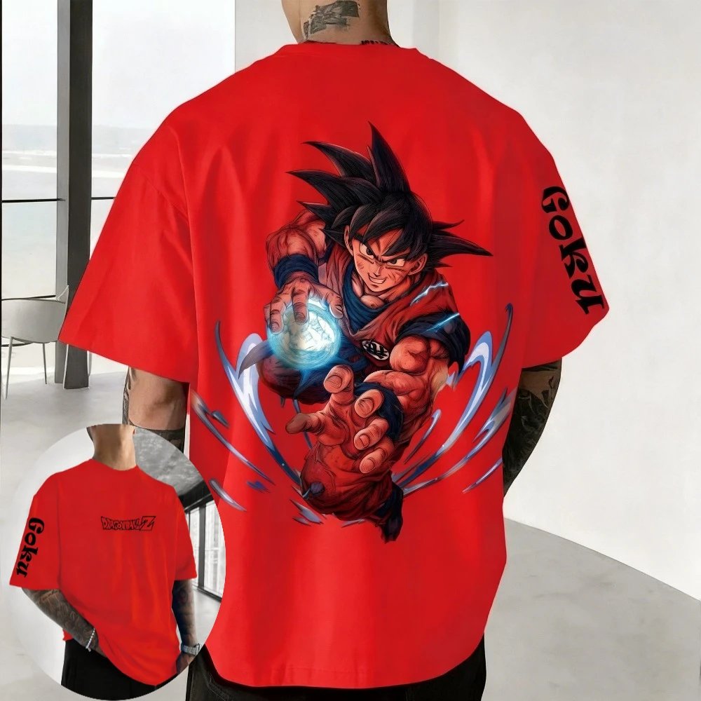 2026 Frühling Dragon Ball Herren- und Damen-T-Shirts Broly Anime Lockeres Baumwoll-T-Shirt Sommer Frühling Jungen Kurzarm