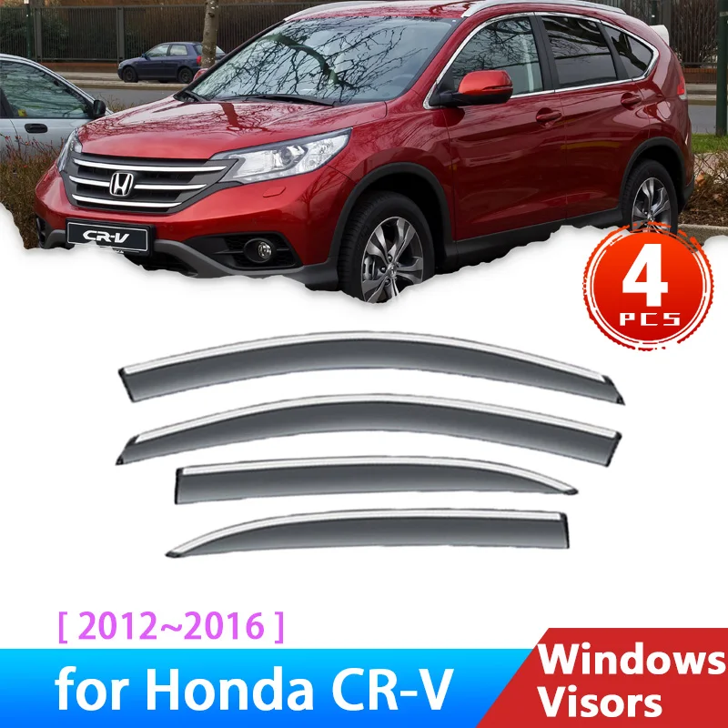 

Deflectors for Honda CRV CR-V CR V 2012~2016 2014 Accessories Car Side Window Visors Cover Rain Eyebrow Guards Wind Windscreens