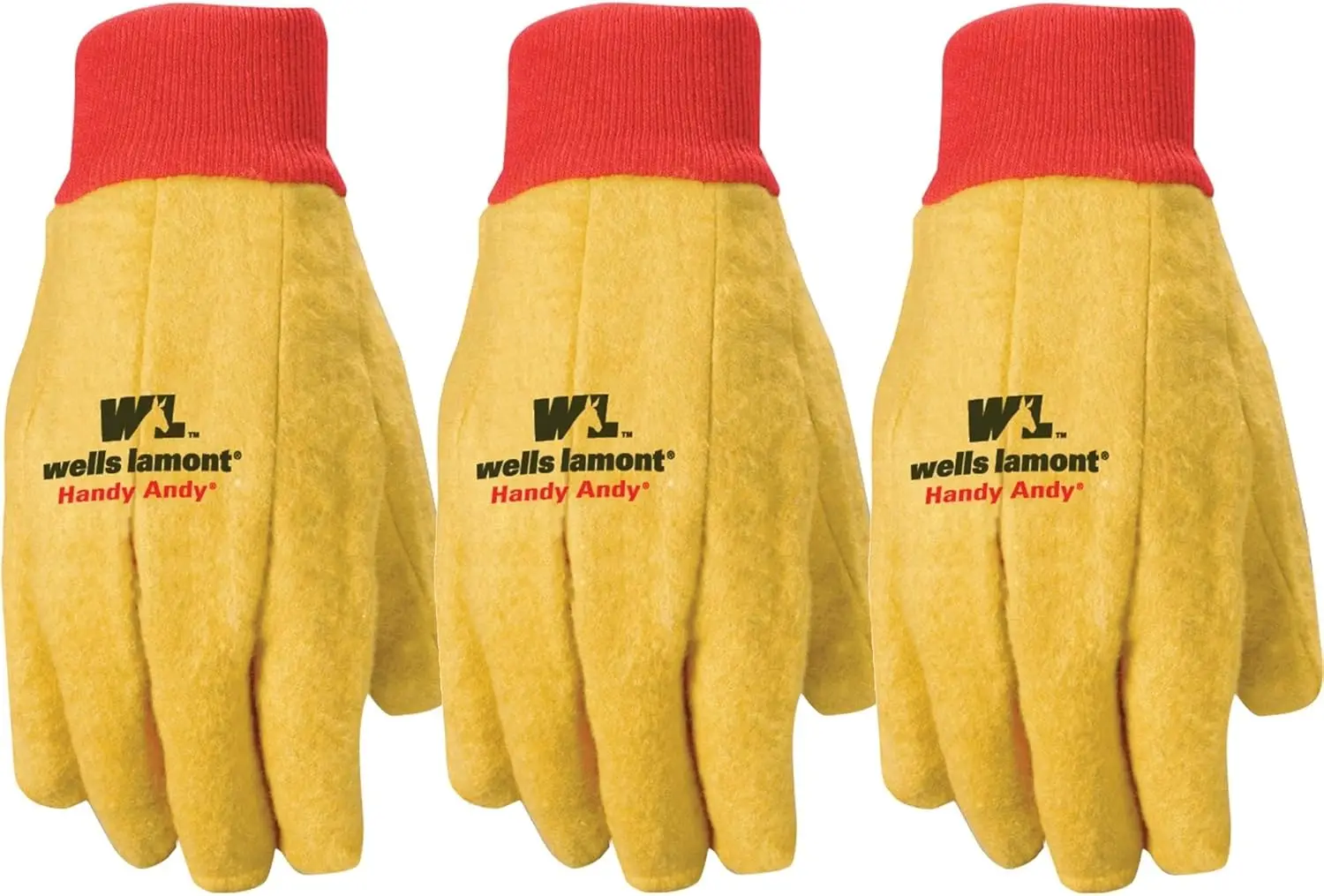 

Durable Men's Work Gloves with Gold Finish for Handy Tasks and Labor Protection