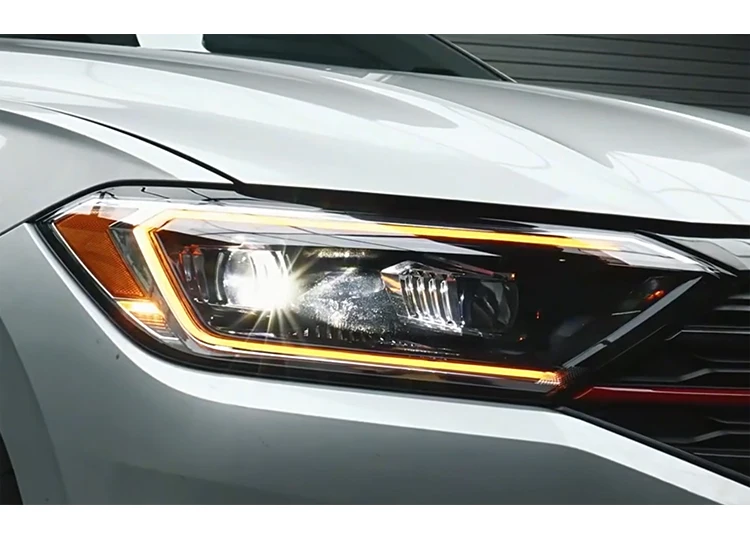 Sewiyolin سيارة LED مجموعة مصابيح أمامية لفولكس واجن جيتا Mk7 2019-2024 الضباب DRL الفرامل بدوره مصباح إشارة التوصيل والتشغيل