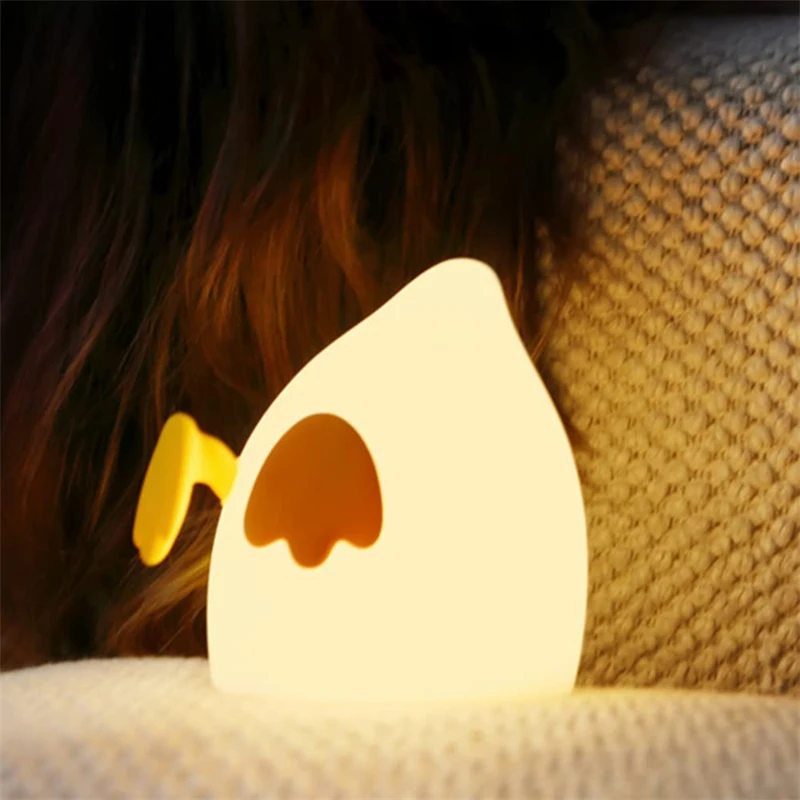 Lampe de table LED canard à gradation pour enfants, veilleuse mignonne, charge Pat, téléphone portable, veilleuses de sommeil pour enfants, décoration