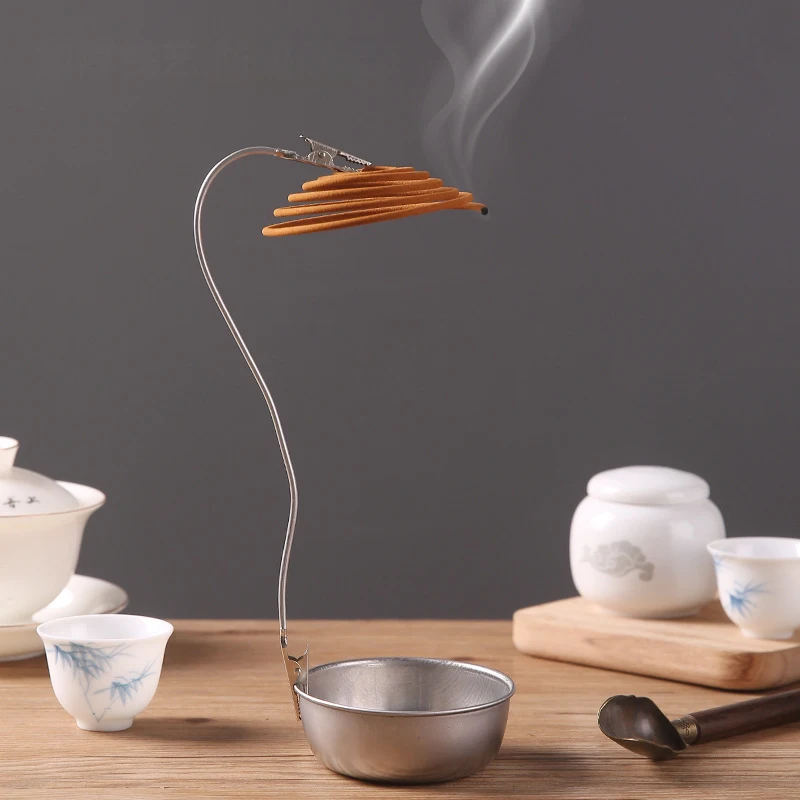 Stainless Steel Multi-function Ash Tray BaseMosquito Coil Mosquito Coil Holder With Tray Mosquito Repellent