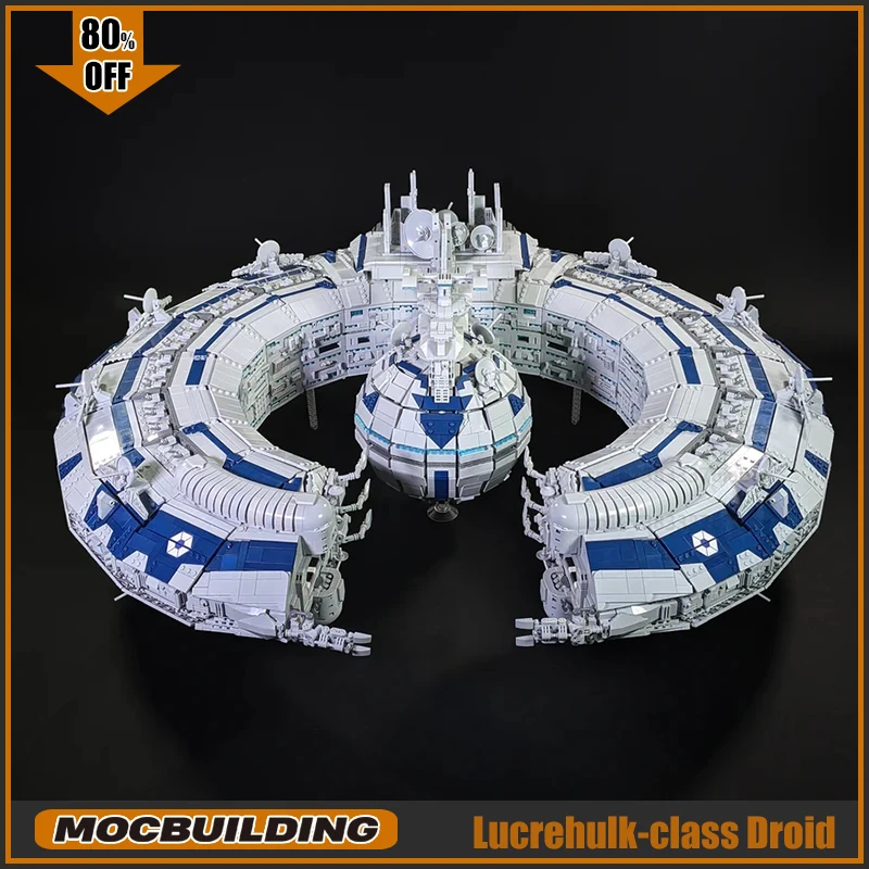 UCS MOC Building Blocks Movie Lucrehulk-class Droid Control Ship Model DIY Technology Creative Ideas Toy Display Birthday Gifts