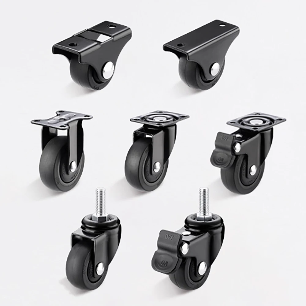 1-6Pcs 1.5 inch/2 inch Furniture Wheels Ultra Quiet Swivel Wheels Universal Rotating Sofa Wheels Table Chair Wheels Accessories