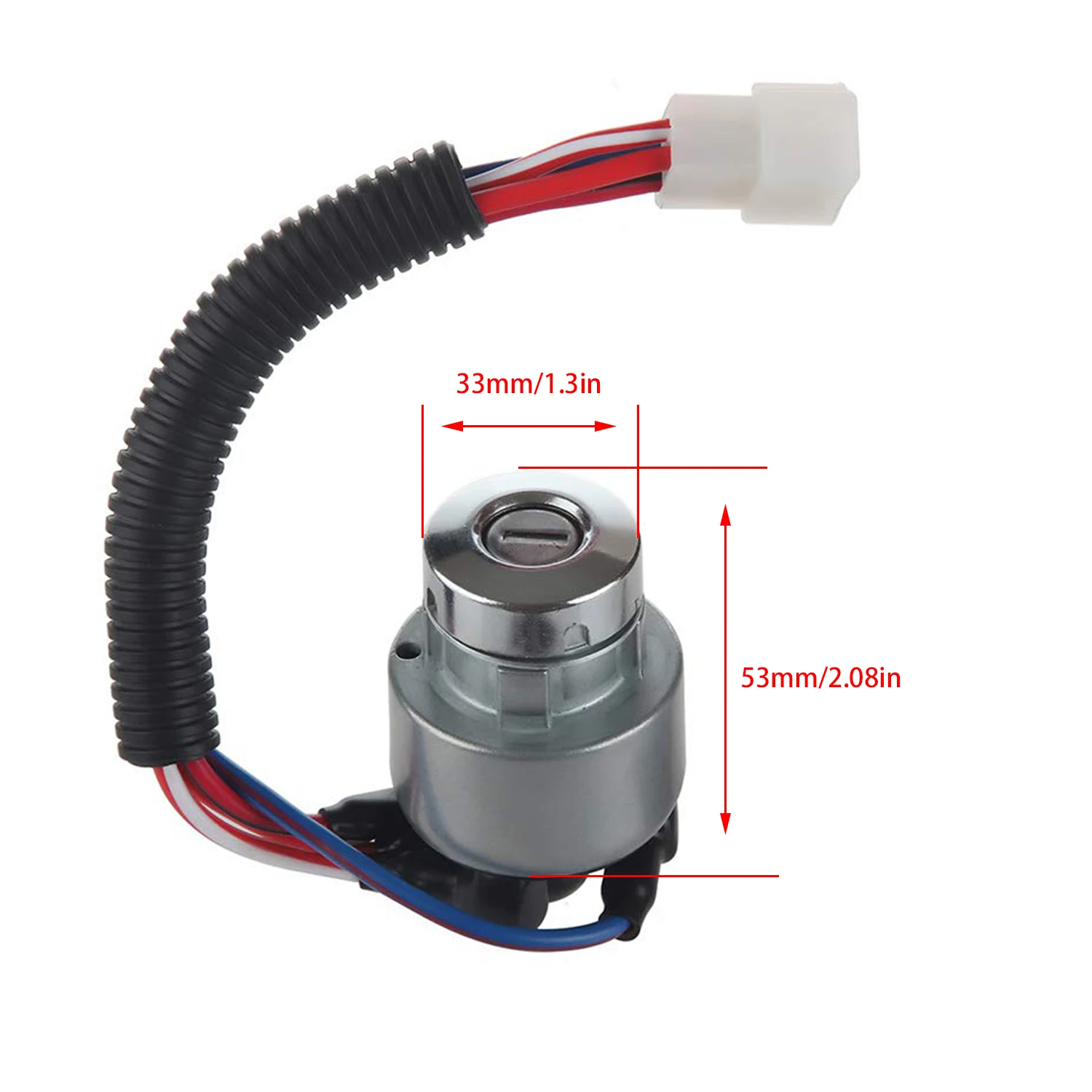 5-Wire  Ignition Key Switch for Kubota Tractor L2501 L2600 L2800 L3400 MX4700 MX5000 MX5100 TC020-31822 TC020-31820 32430-31820