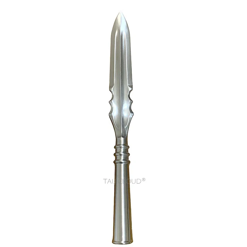 

Stainless Steel Spear Head with Red Tassel - King Spear Tip for Martial Arts Training, Buy 1 Get 4 Free Parts