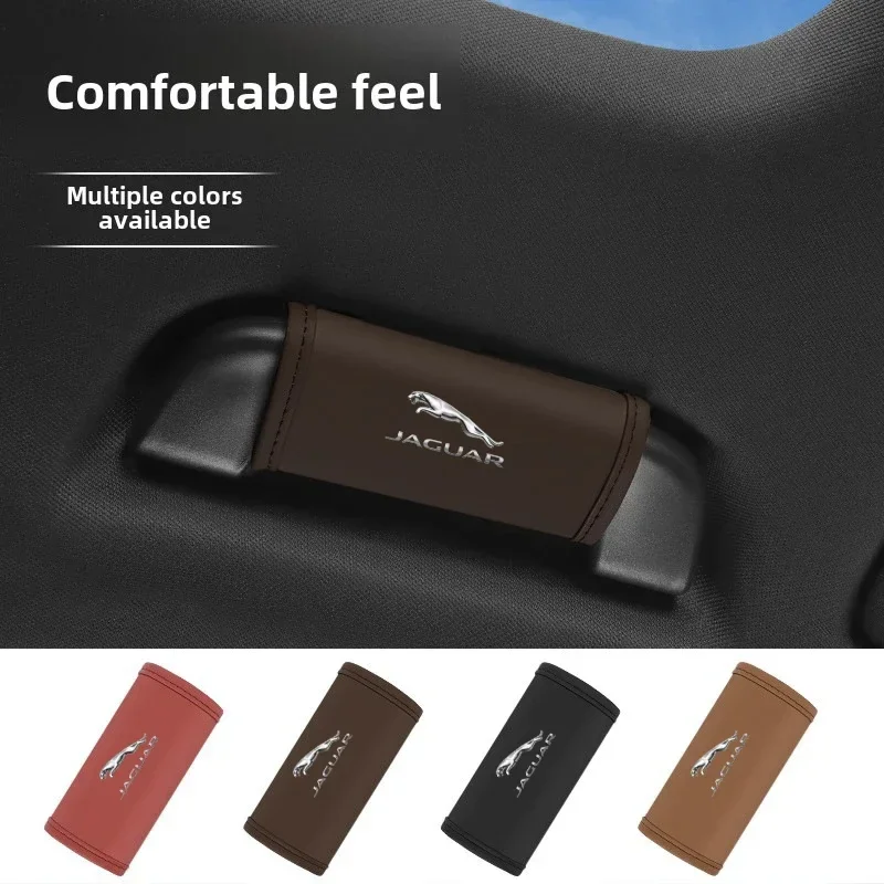 Car Seat Handle Protection Cover Roof Pull Glove For Jaguar XF XE XJ XJ8 X351 F Pace X Type Tijera Ropa Llavero