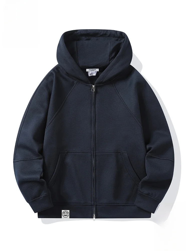 

Толстовка с капюшоном Paul Frank, повседневная, на молнии, с дизайном обезьяны с большим ртом, из смесовой ткани хлопок-полиэстер