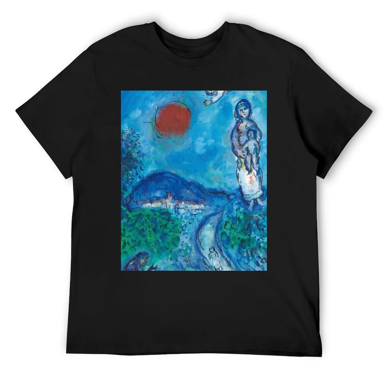 Marc Chagall Maternite au Soleil Rouge T-Shirt boys whites shirts graphic tee cotton t shirt men