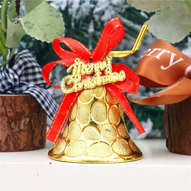 6pcs Bell Tree Bell Pendant String Decoration Hanging Christmas Holiday Ornament Christmas Hanging Crystals Glass Decorations