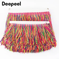 2/5Meters Tassels Fringe Trim 10/15/20cm Decorative Rainbow Trimming Lace Fabric Dance Dress Clothes Curtain Sewing Accessories