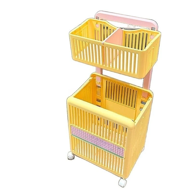 For dirty clothes basket folding large capacity dirty clothes storage basket double layer laundry basket