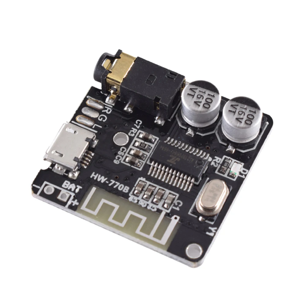 5-20 stks Audio Receiver Board Bluetooth 5.0 MP3 Lossless Decoder Board 3.7-5 V AUX Type-C Draadloze Stereo Muziek Module Voor DIY Kit