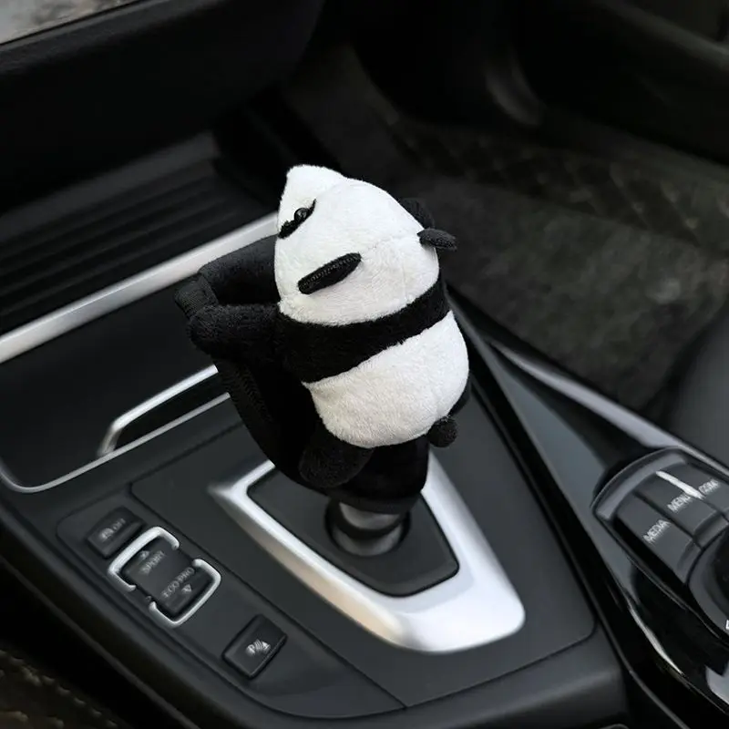 Cute Cartoon Bear Universal Car Accessories Gear Shifter Cover Handbrake Mirror Case Plush Auto Seat Belt Interior Decoration