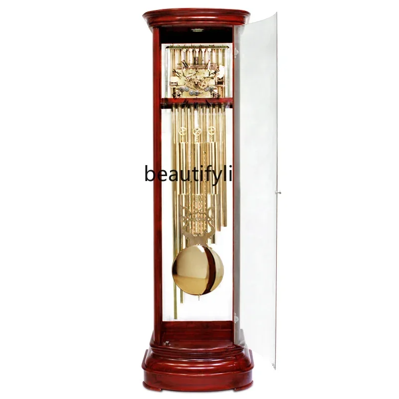 Y European floor clock living room modern, Helmler movement high-end light luxury mechanical floor clock HG519