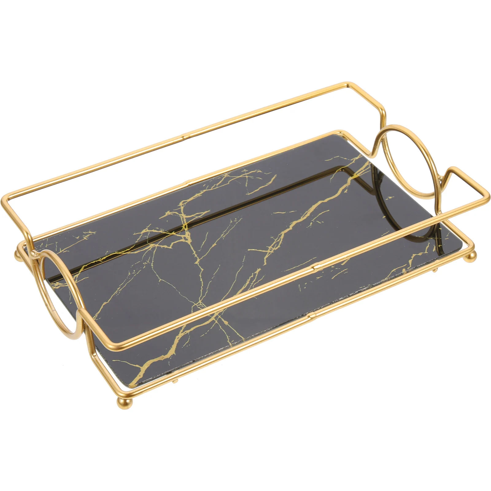 

Bath Tray White Storage Toiletries Organizer for Bathroom Make Vanity Trays