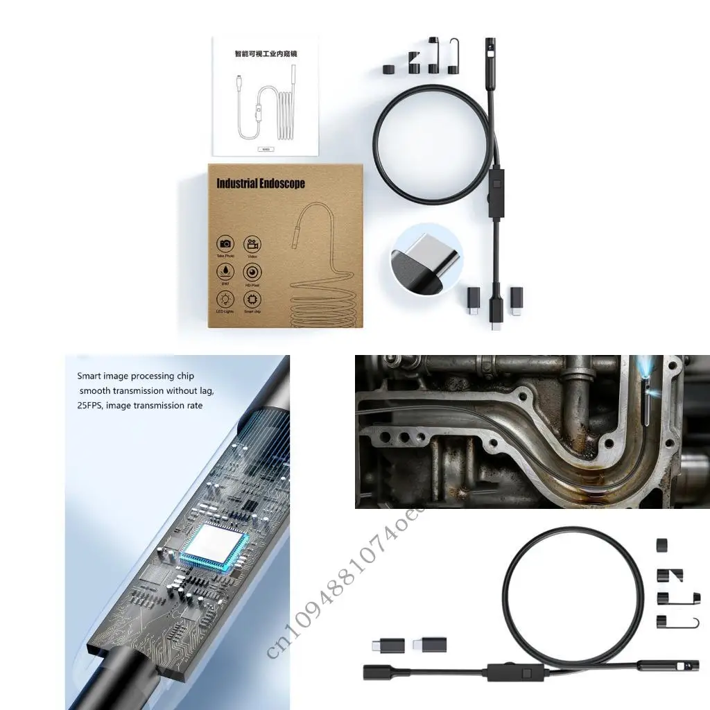 

Strong Plastic Automotive Borescope With 1920x1440 picture Quality For Internal Engine And Wall difference Inspections