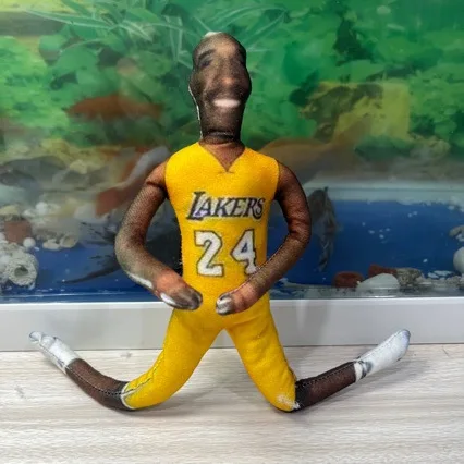 27cm Basketball Player Kobe Bryant Cosplay Prop Doll Souvenir Abstract Joint 24Number Twistable Plushie Room Decoration view 4