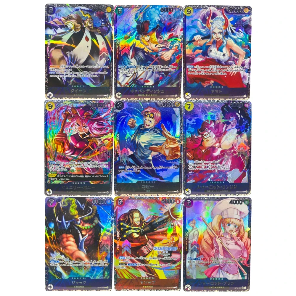 ONE PIECE Sammelkarten DIY 0P04-112 Yamato Kaido Charlotte Linlin Big Mom Silvers Rayleigh Sanji EN Hochwertige Selbstgemachte Karten