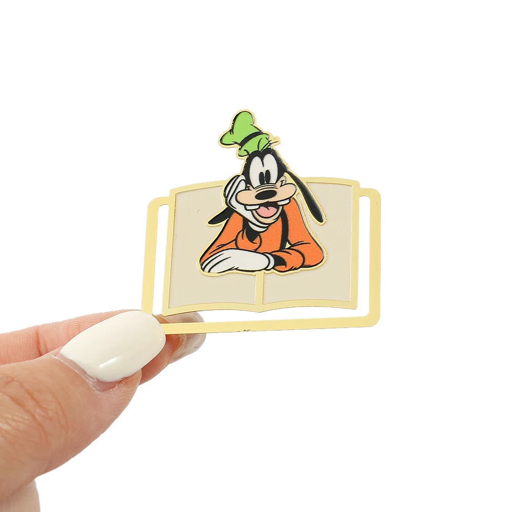 Mickey Mouse Minnie Metal Bookmark Cartoon Kawaii Anime Ambitus Copper Book Page Mark Reading Learning Tool Stationery Gifts