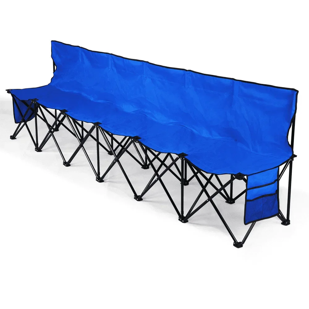 

L # Portable Outdoor Folding 6 Person Bench Patio Furniture