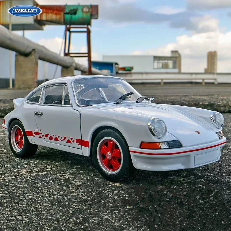 

WELLY 1:24 Porsche 911 Carrera RS Alloy Sports Car Model Diecasts Metal Racing Car Vehicles Model Simulation Childrens Toys Gift