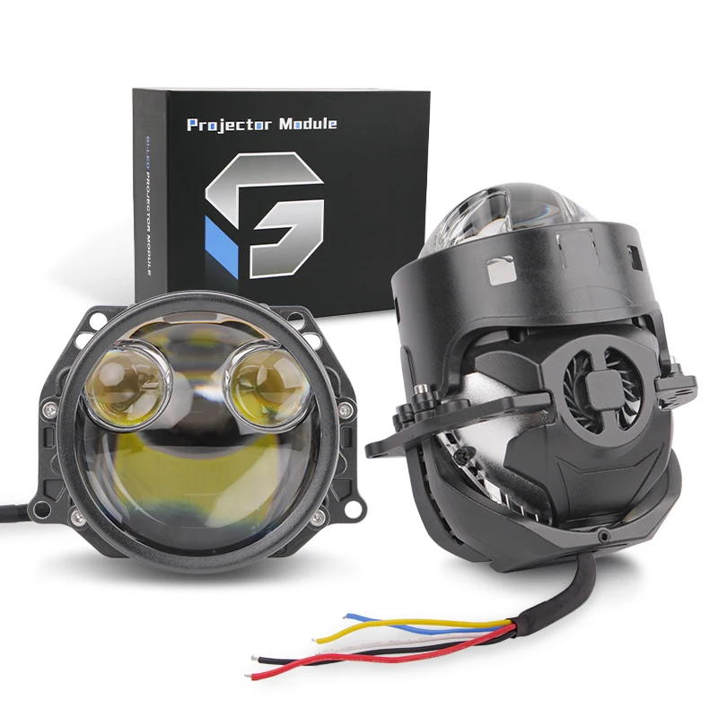 

Y1 12V Bi LED Projector 100W 3.0 Inch Laser Headlights Lens Dual Lens High Low Beam for Automotive Lighting Model Accord