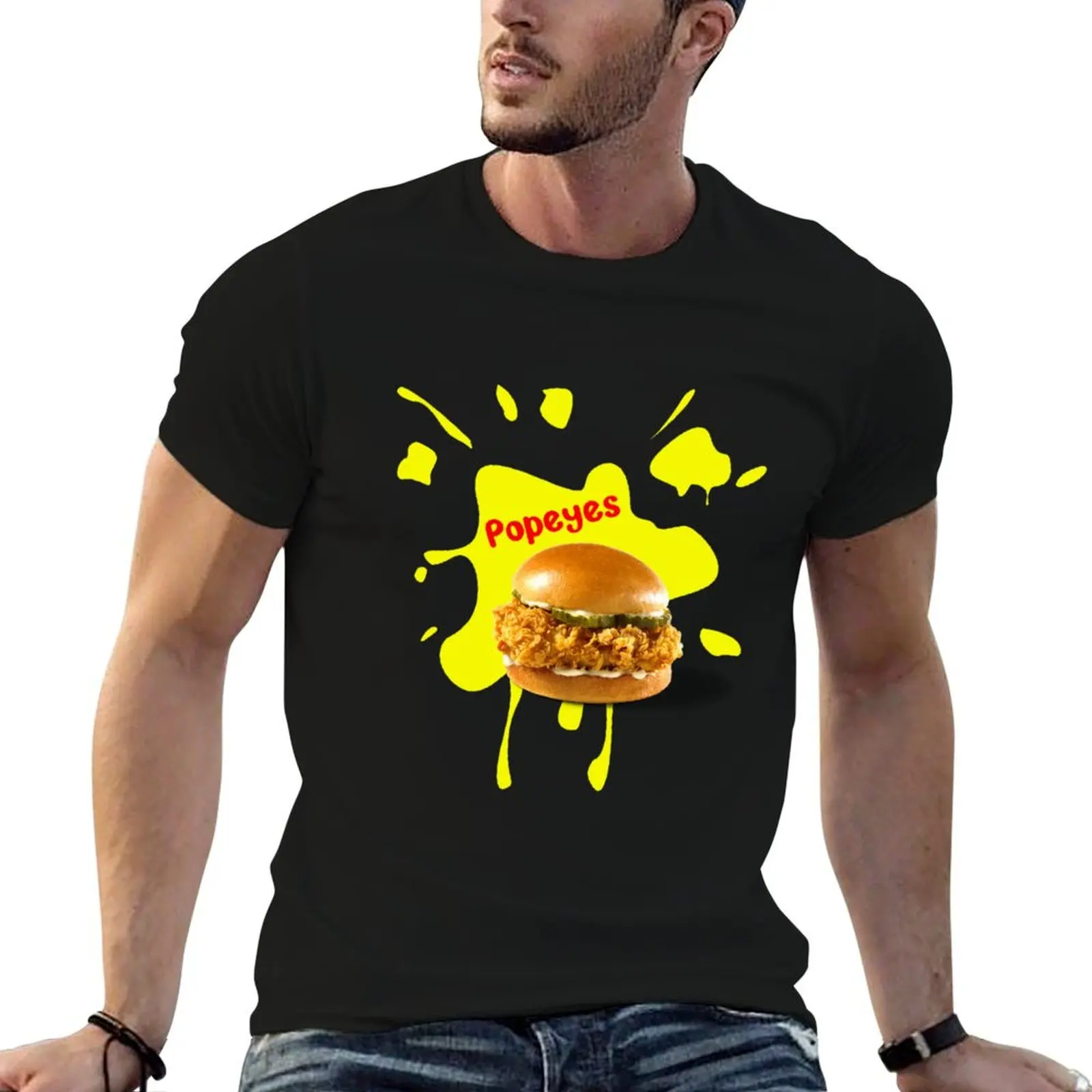 

Popeyes chicken48 T-Shirt man t shirts high quality luxury brand anime t shirts oversize T-Shirt