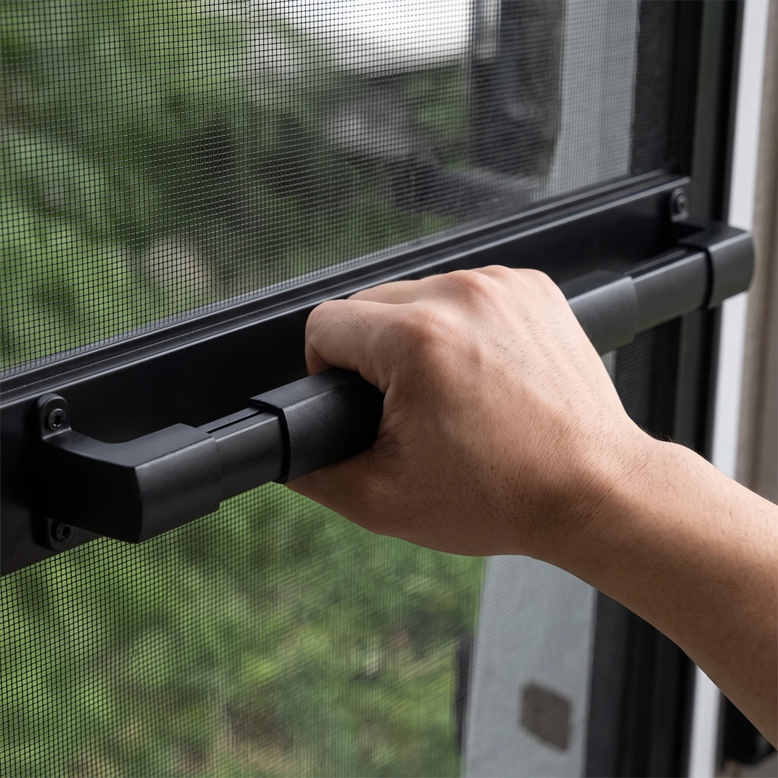 RV Door Handle Telescoping RV Grab Handle Entry Door Assist Bar Matte Black Recreational Vehicle Grab Bar Secure for Campers